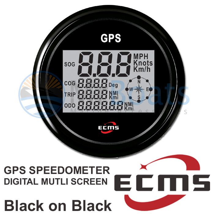 ECMS DIGITAL MULTI FEATURE GPS SPEEDOMETER, TRIP, ODO, COG, COMPASS